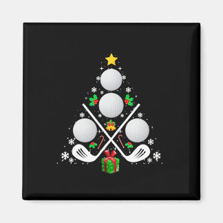 Golf Equipment Christmas Tree Christmas Golf  Magnet