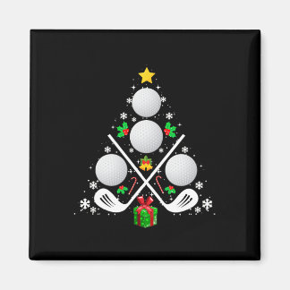 Golf Equipment Christmas Tree Christmas Golf  Magnet