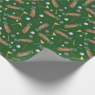 Golf Equipment Wrapping Paper