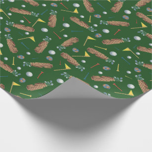 Golf Equipment Wrapping Paper