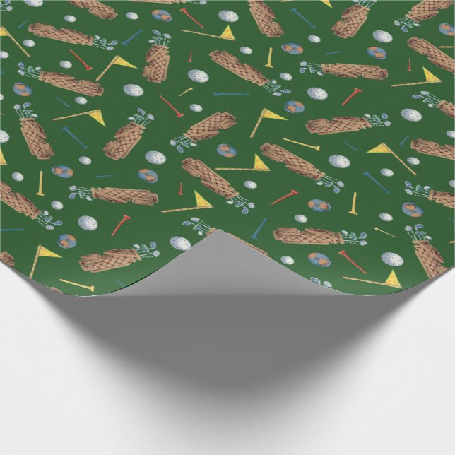Golf Equipment Wrapping Paper (Corner)