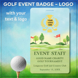 GOLF EVENT COURSE ID BADGE