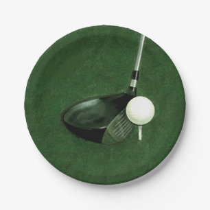 Golf Event Paper Plate