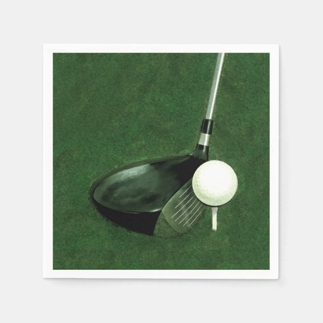 Golf Event Party Napkin (Front)