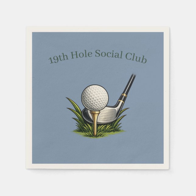 Golf Events Cocktail Napkin (Front)