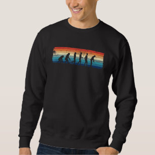 Golf Evolution Of Man Golfer Golfing Sweatshirt