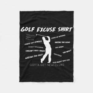 Golf Excuse  Fleece Blanket