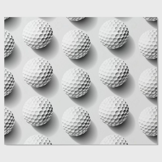Golf Fan Gift Wrapping Paper (Flat)