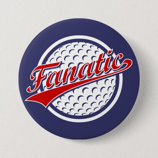 Golf Fanatic 7.5 Cm Round Badge (Front)