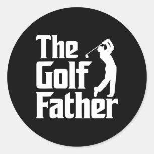 Golf Father Funny Golfer Dad Gift For Father's Day Classic Round Sticker