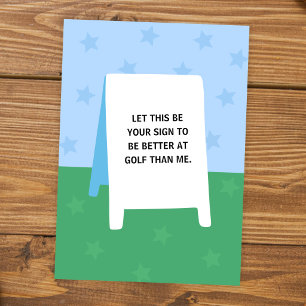 Golf Fathers Day Card