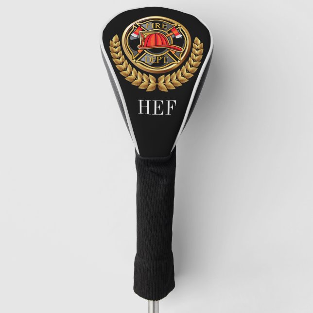 Golf Fire Department Monogram Head Cover (Front)