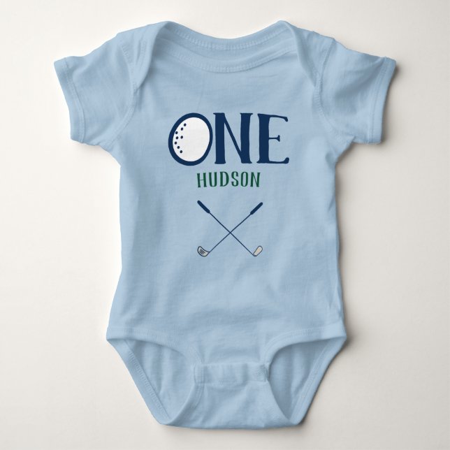 Golf First Birthday Custom Bodysuit (Front)