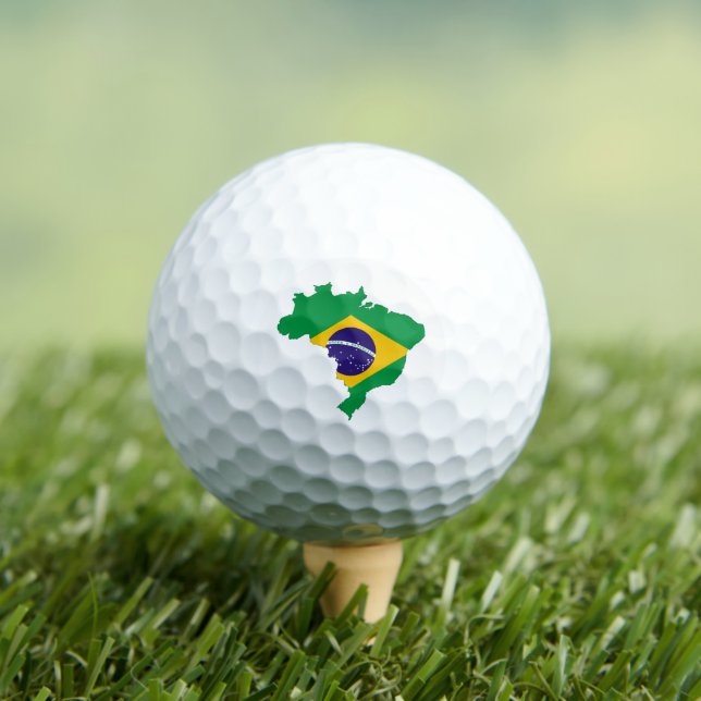 Golf / Flag of Brazil  Balls (Insitu Tee)
