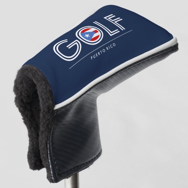 Golf flag of Puerto Rico Head Cover (3/4 Front)