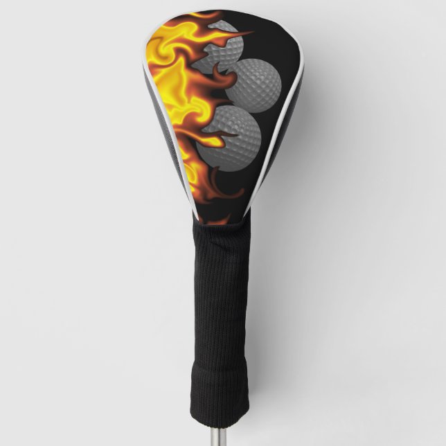 Golf Flames Head Cover (Front)