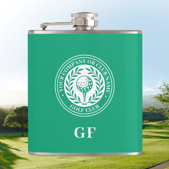 Golf Flask Custom Name Monogrammed Green (Creator Uploaded)