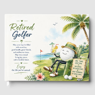 Golf Florida themed with ball on green  Guest Book