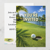 Golf Florida themed you are invited