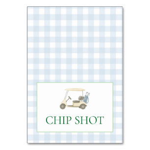 Golf Food Label Table Number