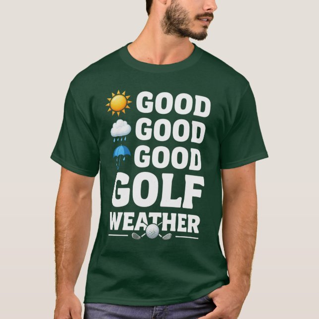 Golf Forecast for golfer T-Shirt (Front)