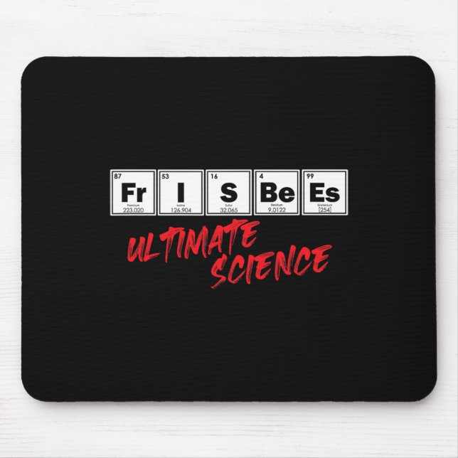 Golf Frisbees Ultimate Science Disc Periodic Table Mouse Pad (Front)