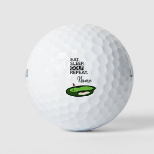 Golf Fun Quotes eat sleep golf repeat Balls