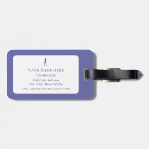 Golf Funny Birdie Lady's Personalised Cute Golfer Luggage Tag