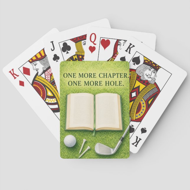 Golf Funny Golf  Cover for Golfer Playing Cards (Back)