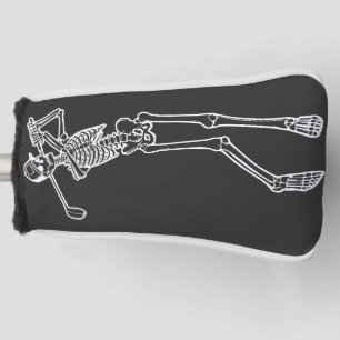Golf Funny Golfing Skeleton playing Golfer Golf Head Cover