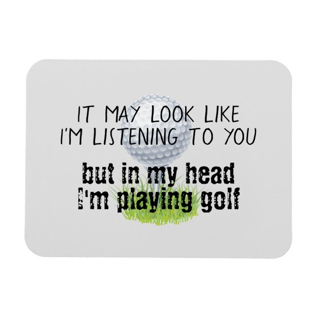 Golf funny magnet (Horizontal)