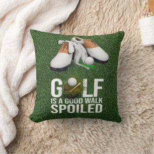 Golf Funny saying eat sleep golf repeat Cushion