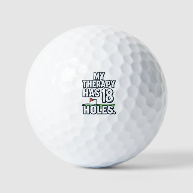 Golf funny saying for golfer  balls (Front)