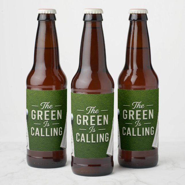Golf  funny saying for golfer  beer bottle label (Bottles)