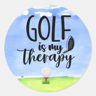 Golf Funny saying for golfer  Classic Round Sticke Classic Round Sticker