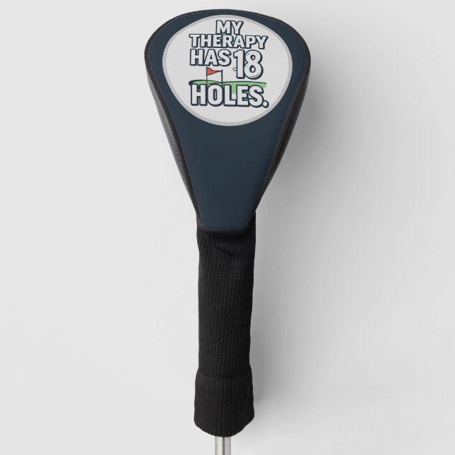 Golf funny saying for golfer  head cover (Front)
