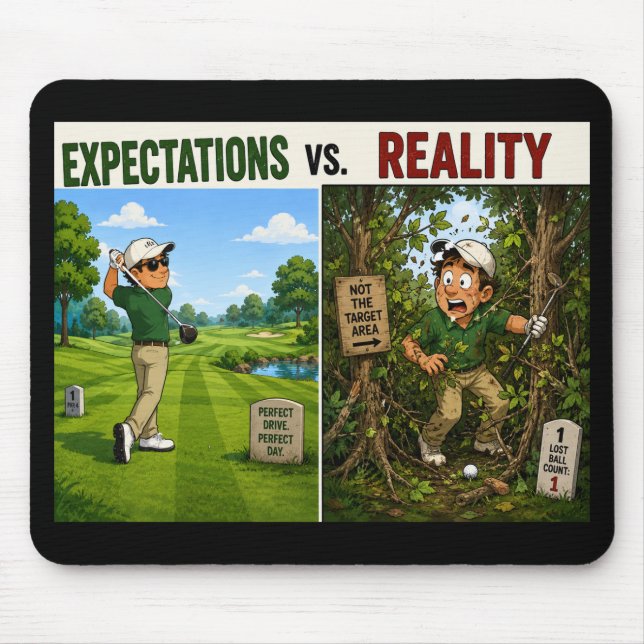 Golf funny saying for golfer mouse pad (Front)