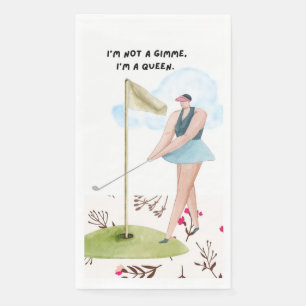 Golf Funny Saying for Golfer Napkin