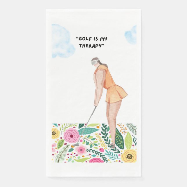 Golf Funny Saying for Golfer Napkin (Front)