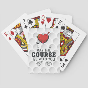 Golf Funny Saying LOVE  for Golfer Playing Cards
