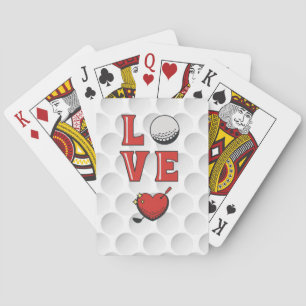 Golf Funny Saying LOVE  for Golfer Playing Cards