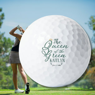 GOLF GAL QUEEN OF THE GREEN NAME BALLS