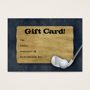 Golf Gift Card - Father's Day Blue Denim