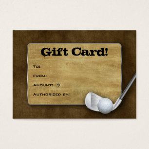 Golf Gift Card - Father's Day Brown