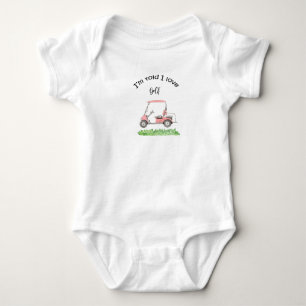 Golf Gift for Baby Shower Baby Girl Golfer Baby B Bodysuit