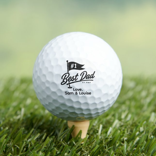 Golf Gift For Him Best Dad by Par Balls (Insitu Tee)