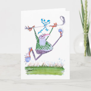 golf gift, tony fernandes card