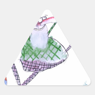 golf gift, tony fernandes triangle sticker