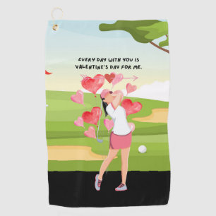 Golf gifts for Valentine's Day to Golfer Golf Tow Towel