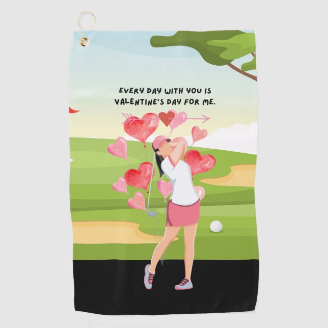 Golf gifts for Valentine's Day to Golfer  Golf Tow Towel (Front)